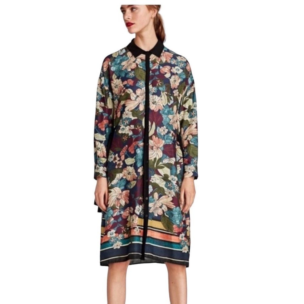 Zara Floral Tunic Dress size XS